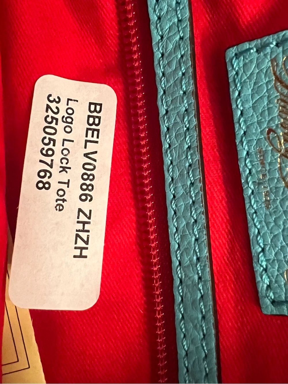 Dooney & Bourke blue Pebble Grain Logo Lock Tote NWT - Picture 5 of 5